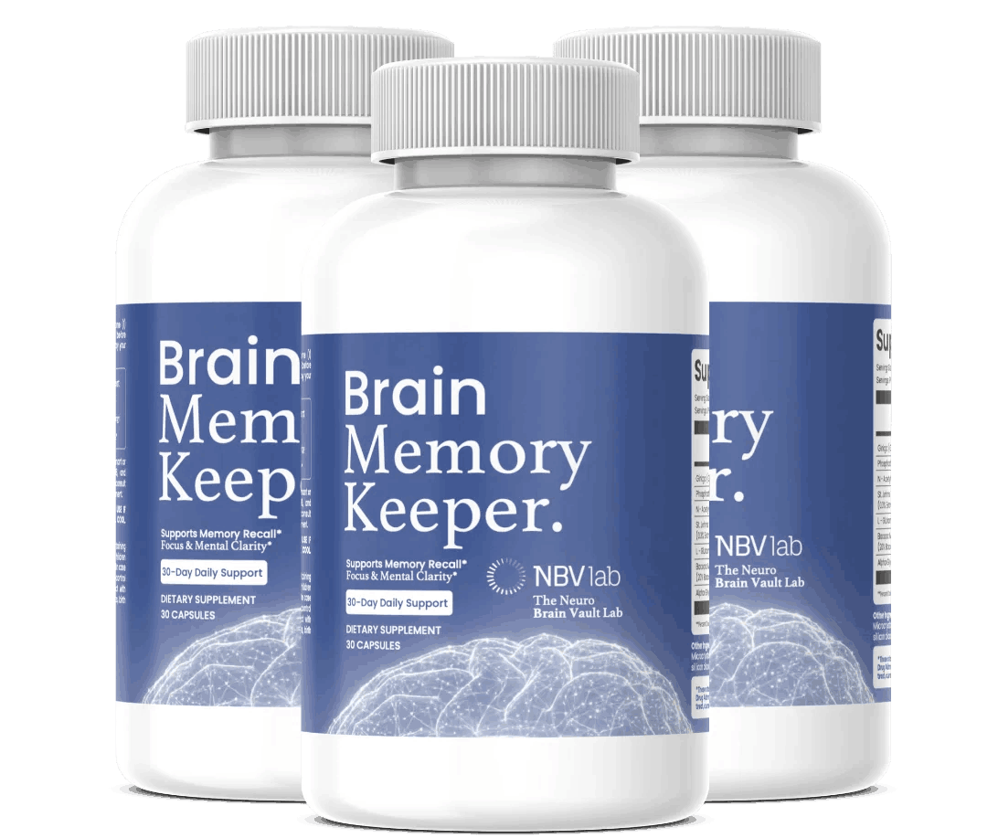 Brain Memory Keeper — natural cognitive support supplement bottle